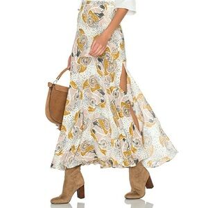 Free People Multicolor Maxi Skirt